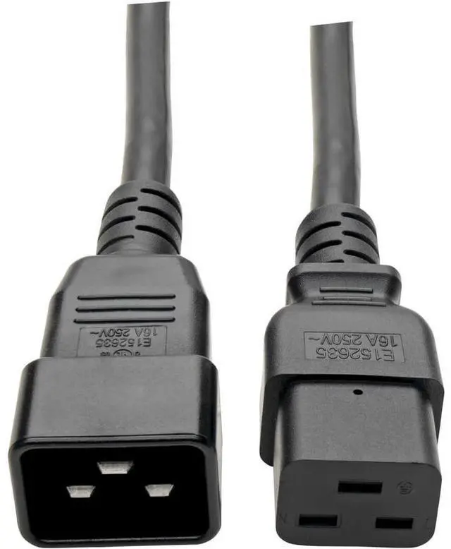 Alt view image 4 of 12 - Tripp Lite Heavy-Duty Power Extension Cord, 15A, 14 AWG (IEC-320-C19 to IEC-320-C20), 10 ft. (3 m) (P036-010-15A)
