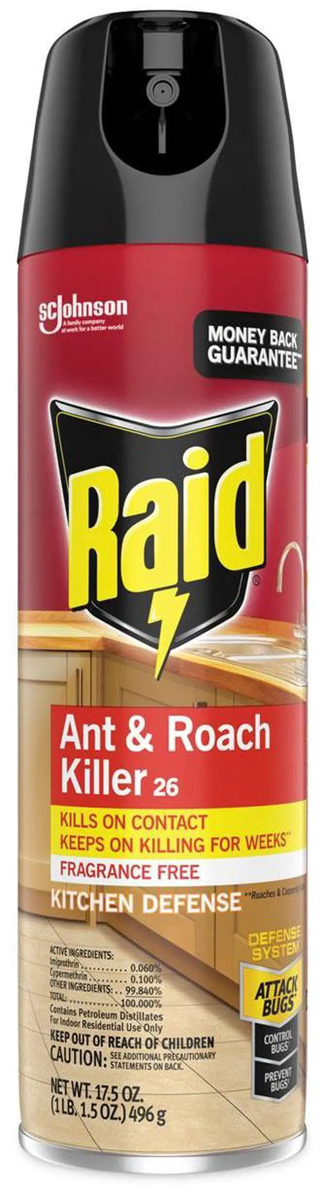 Main image of Fragrance Free Ant and Roach Killer 17.5 oz Aerosol Spray 697318