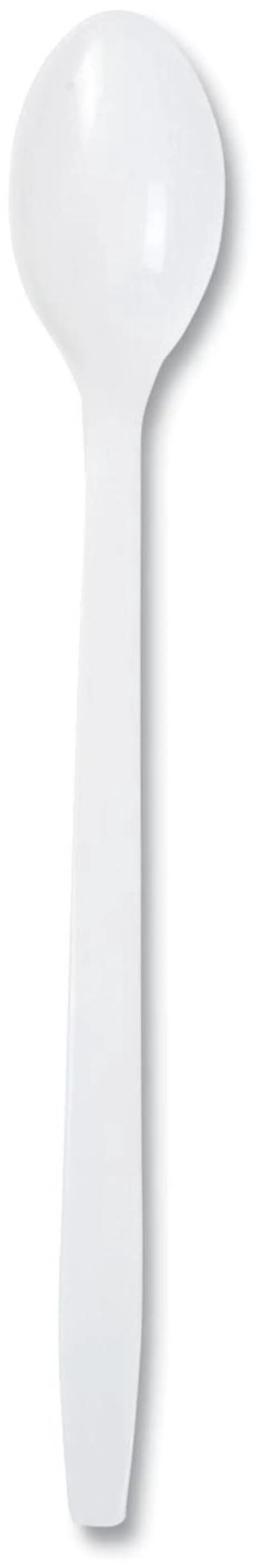 Main image of Polypropylene Cutlery Soda Spoon Plastic 7.87" White 1000/Carton P2303W
