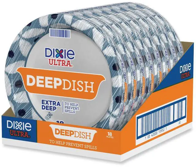 Main image of Dixie Ultra Deep Dish Paper Plates 9.56 Dia 18Ct 15951