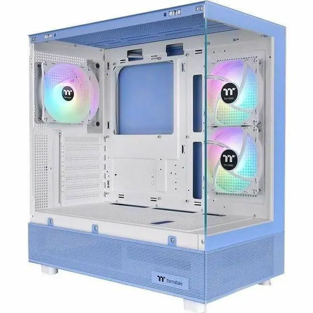 Alt view image 19 of 20 - Thermaltake View 270 Plus TG ARGB Hydrangea Blue Mid Tower E-ATX Case 3x120mm ARGB Fans Included; Support Up to 360mm Radiator Front & Side Dual Tempered Glass Panel CA-1Y7-00MFWN-01