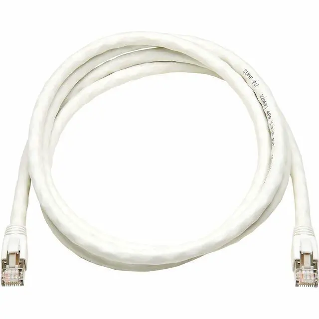 Main image of Eaton Tripp Lite Series Cat8 40G Snagless SSTP Ethernet Cable RJ45 M/M PoE White 7 ft. 2.1 m