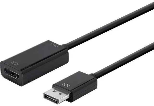 Alt view image 2 of 2 - Monoprice DisplayPort 1.2a to 4K HDMI Active Adapter Black 12781