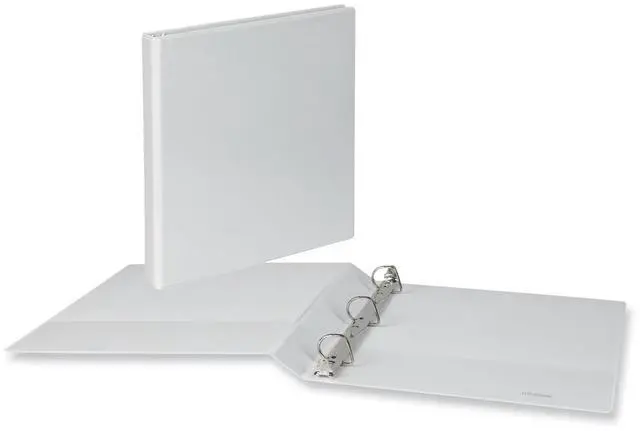 Alt view image 2 of 7 - Universal Office Slant D-Ring View Binder 3 Rings 1" 8.5x11 White 12Ct 1147