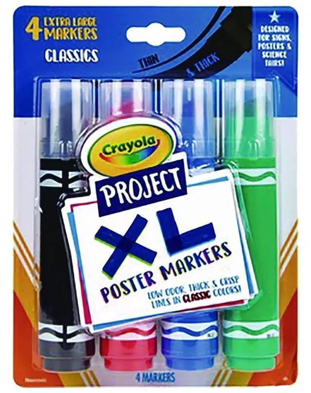 Alt view image 2 of 7 - Project XL Poster Markers, Classic, 4 Count