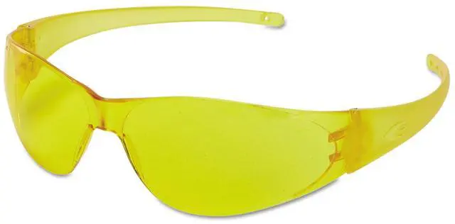 Alt view image 2 of 2 - Checkmate Safety Glasses, Amber Lens, Duramass Scratch-Resistant HC