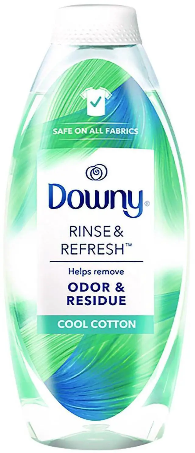 Alt view image 6 of 12 - Downy Rinse & Refresh Liquid Fabric Softener Cool Cotton 70 Loads 48 oz. (3700091446)