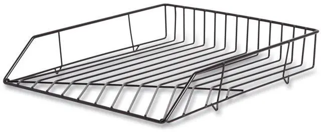 Alt view image 2 of 6 - Vena Paper Tray 1 Section Holds 11" x 8.5" Sheets 10.04 x 12.44 x 2.01 Black 3840U0312