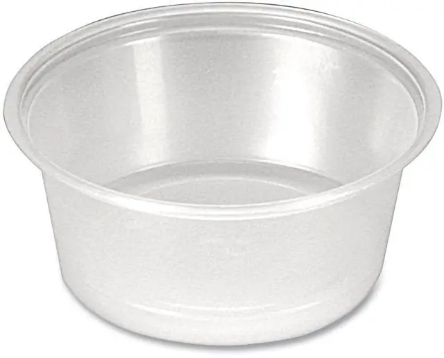 Alt view image 2 of 2 - Portion Cups 1.5 oz Plastic Clear 250/Sleeve 10 Sleeves/Carton PPC150