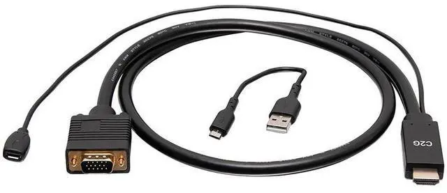 Main image of C2G 6Ft HDMI to VGA Adapter Cable Active HDMI to VGA Cable C2G41472