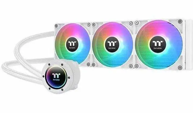 Alt view image 10 of 13 - Thermaltake TH360 V2 ARGB Snow CL-W365-PL12SW-A Liquid / Water Cooling