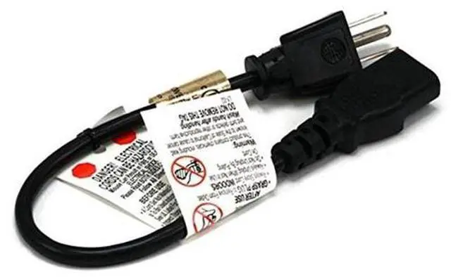 Alt view image 9 of 9 - Monoprice 1ft 18AWG Power Cord Cable w/ 3 Conductor PC Power Connector Socket, 10A (NEMA 5-15P to IEC-320-C13)