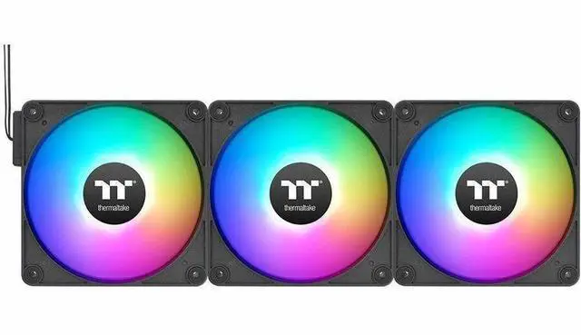 Alt view image 8 of 14 - Thermaltake CT120 EX ARGB Sync PC Cooling Fan (3-Fan Pack), Magnetic Connection, 5V Motherboard Sync, 16.8 Million Colors 9 Addressable LEDs, 120 mm Case/Radiator Fan, CL-F181-PL12SW-A