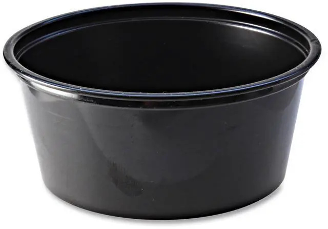 Main image of Fabri-Kal 3.25oz Black Polystyrene Portion Cups 2500Ct 9505144