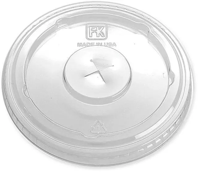 Alt view image 2 of 4 - Greenware Cold Drink Lids X-Slot Fits 12 oz to 20 oz Cold Cup Plastic Clear 1000/Carton LS636FX