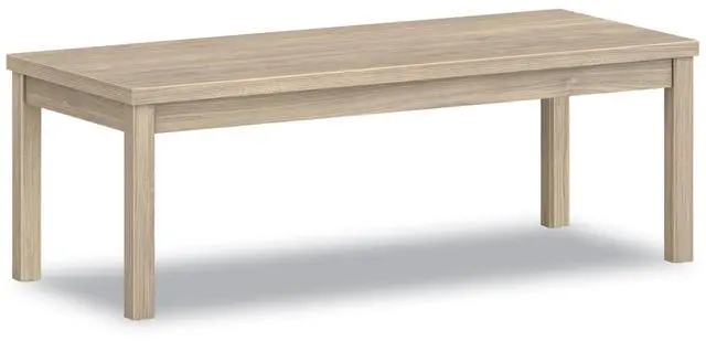 Alt view image 2 of 2 - HON Laminate Coffee Table, Flat Edge, 48"W, Kingswood Walnut Finish