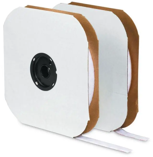 Alt view image 2 of 2 - Hook-and-Loop fastener® Brand Individual Strip Tape with Hook 75' x 1-1/2" White
