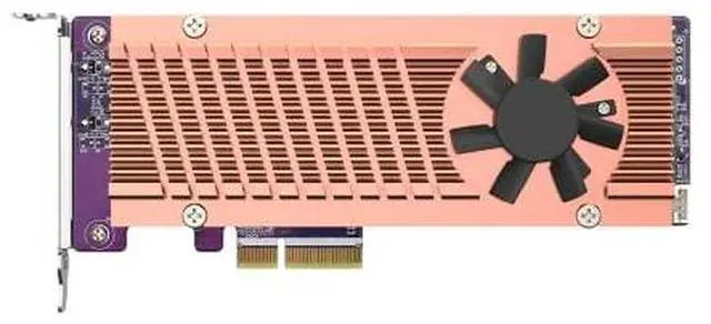Alt view image 10 of 16 - QNAP QM2-2P-344A Dual M.2 PCIe SSD Expansion Card, Supports up to Two M.2 2280/22110 Form Factor M.2 PCIe (Gen3 x4) SSDs, PCIe Gen3 x4 Host Interface, Low-Profile Bracket pre-Loaded, 2 x SSD