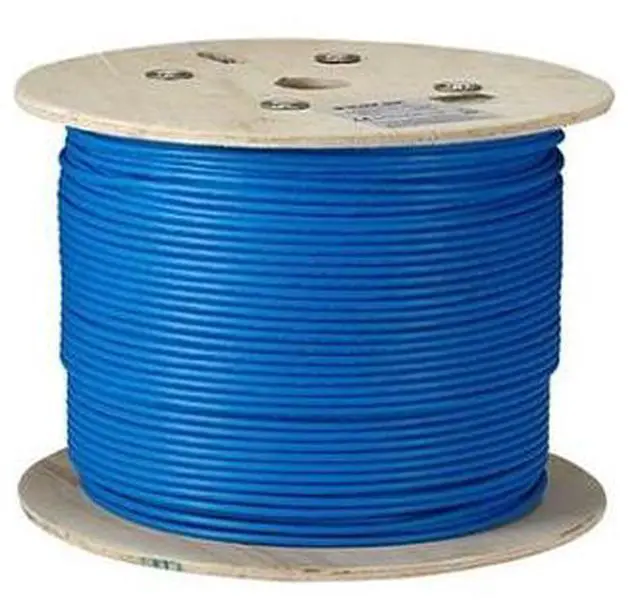 Alt view image 2 of 3 - BLACK BOX C6ABC50S-BL-1000 CAT6A 650-MHZ SOLID ETHERNET BULK CABLE - SHIELDED (F/UTP), CMR PVC, BLUE, 1000-