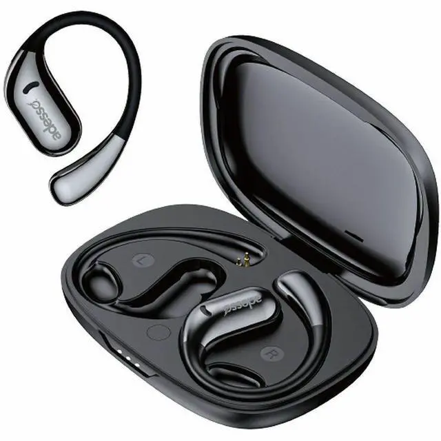 Alt view image 9 of 15 - Adesso Xtream T5 Open-Ear Bluetooth Water Resistant Earbuds XTREAMT5