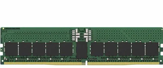 Alt view image 2 of 5 - Kingston 32GB DDR5 SDRAM Memory Module - 32 GB - DDR5-4800/PC5-38400 DDR5 SDRAM - 4800 MHz - CL40 - 1.10 V - ECC - Registered - 288-pin - DIMM - KTD-PE548D8-32G