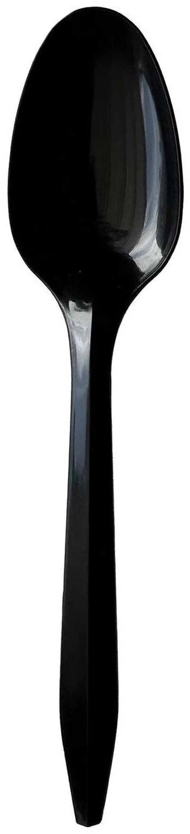 Main image of Mediumweight Polypropylene Cutlery Spoon Plastic Black 1000/Carton BWKSPOONBLPP