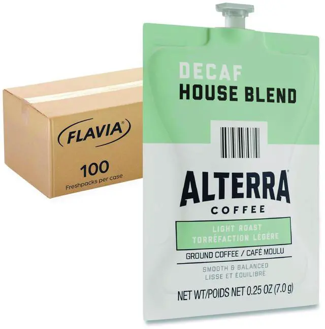 Main image of Flavia 48013 Alterra Decaf House Blend Coffee Freshpack - 100/Carton