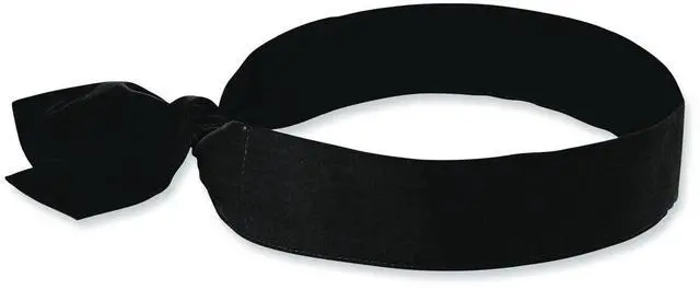 Main image of Chill-Its 6700 Cooling Bandana Polymer Tie Headband One Size Fits Most Black 12332