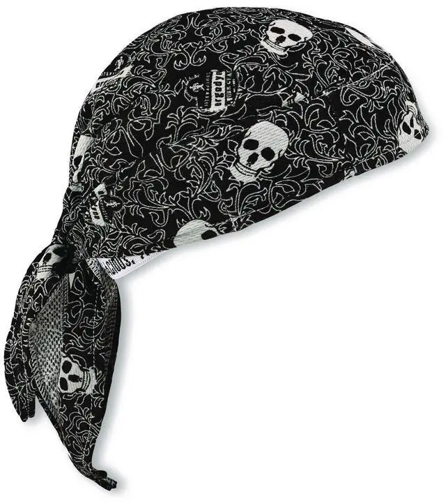Main image of Chill-Its 6615 High-Performance Bandana Doo Rag with Terry Cloth Sweatband One Size Fits Most Skulls 12519