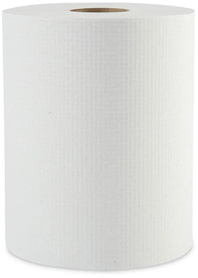 Main image of Boardwalk Hardwound Paper Towels 1-Ply White 2" Core 12 Rolls/Carton 8123