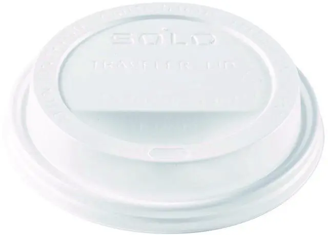 Main image of Solo Traveler Sip Through Lids for ThermoGuard Hot Cups Fits 12 oz to 24 oz Hot Cups Plastic White 1200/Carton TL1224TG