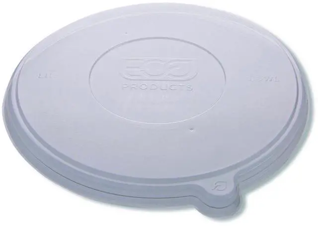 Main image of Eco-Products EP-BLRLID Worldview 100 Percent Recycled Content Lid - 7.93" Diameter x 0.6" height - Clear - 400/Carton