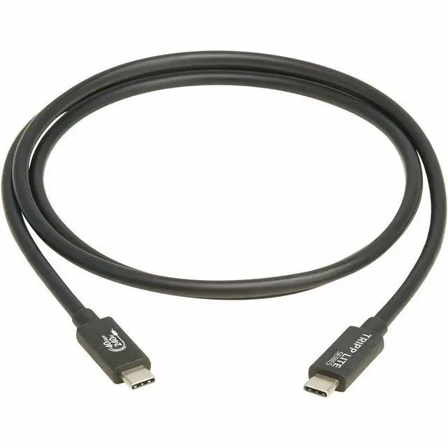 Main image of Tripp Lite USB4 40Gbps Cable (M/M) - USB-C, 8K 60 Hz, Black, 1.2m U521-1P2M-BK