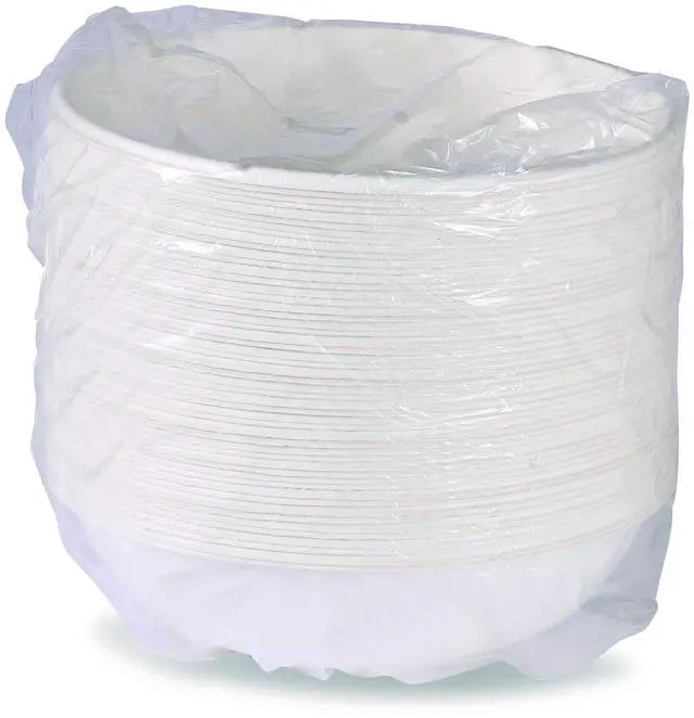 Main image of Eco-Products EP-BL32CNFA Vanguard Renewable and Compostable Sugarcane Bowls - Bowl - 32 oz - White - 400/Carton
