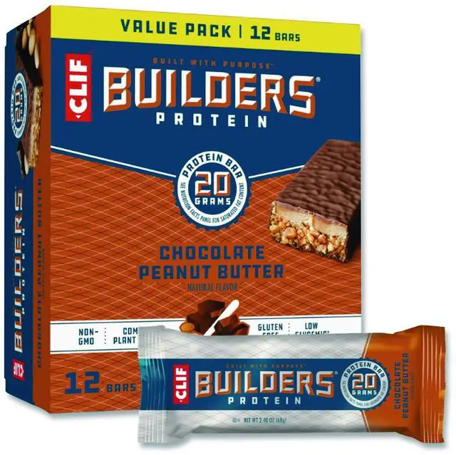 Main image of Builders Protein Bar Chocolate Peanut Butter 2.4 oz Bar 12 Bars/Box CCC160041