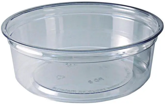 Main image of Fabri-Kal 8oz Recycleware Round Deli Containers Clear 500Ct 9501030