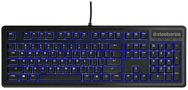 Alt view image 6 of 7 - SteelSeries Apex 100 Gaming Keyboard - Blue LED
