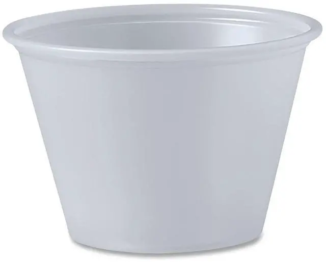 Main image of Dart 2.5 oz HIPS Translucent Plastic Portion Containers, 2500/Case P250N