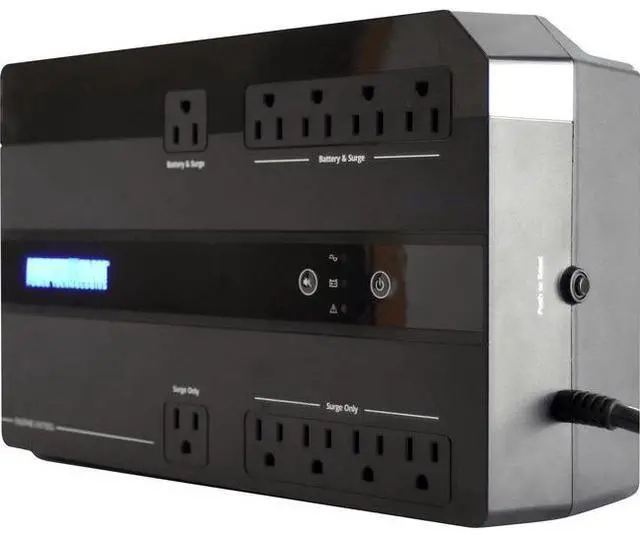 Alt view image 2 of 2 - Minuteman EN750G Enspire-G 750VA Compact/Desktop/Floor/Wall Mountable UPS - Compact/Desktop/Floor/Wall Mountable - 4 Minute Stand-by - 120 V AC Input - 120 V AC Output - Stepped Sine Wave - USB