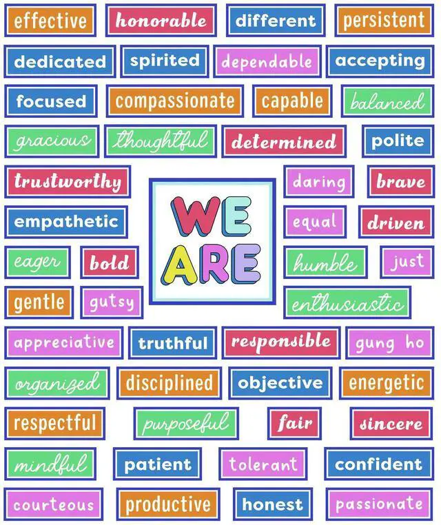 Main image of Motivational Bulletin Board Sets 52-Piece Set We Stick Together: Motivational 7.9" x 15" Multicolor 110590