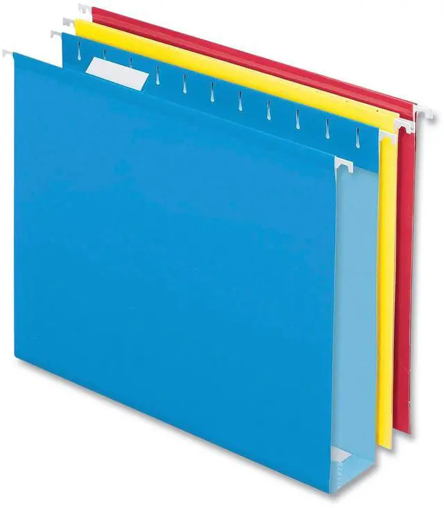 Main image of Pendaflex Colored Reinforced Hanging Folders Letter Assorted 12/Bx D99973