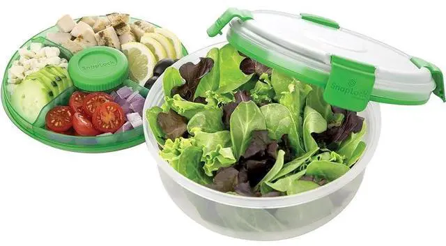 Main image of Progressive SNL-1022AST 5.5-Cup Snap Lock Salad To Go (Assorted Color)