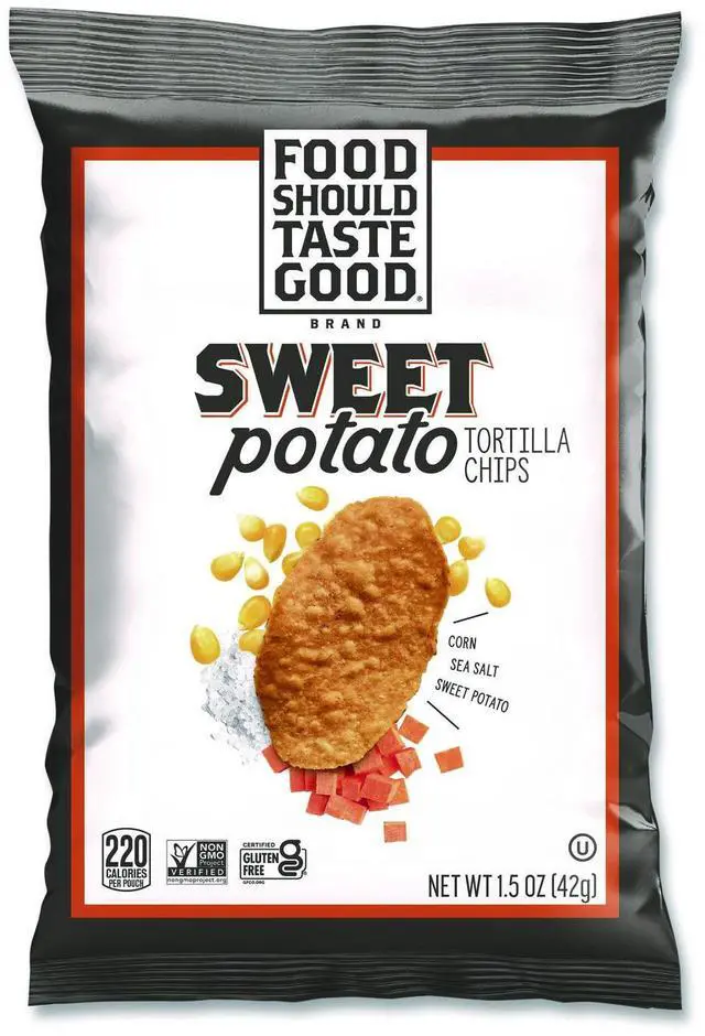 Main image of Tortilla Chips Sweet Potato with Sea Salt 1.5 oz 24/Carton 9776124