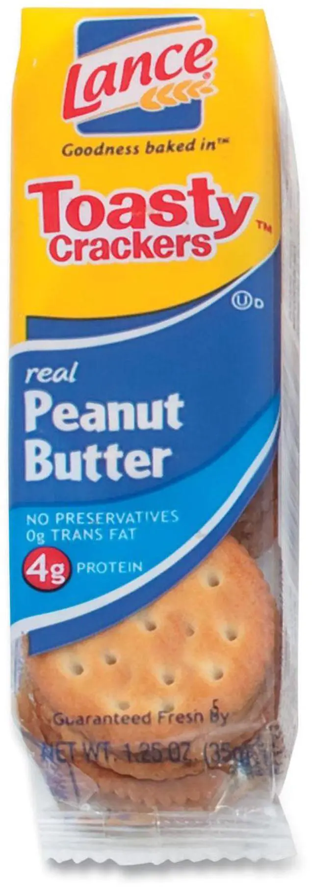 Main image of Toasty Crackers Peanut Butter 1.25 oz Packet 24/Box OFXSN40654