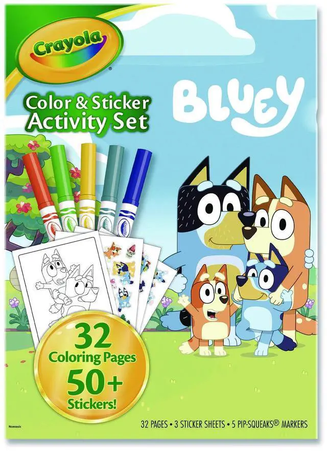 Main image of Crayola Bluey Color and Sticker Activity Set w/32 Coloring Sheets 04-2743