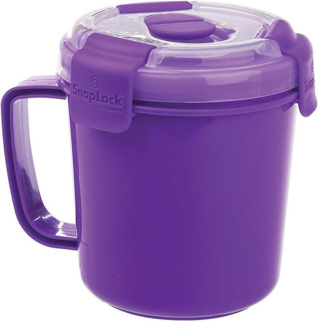 Main image of SnapLock Leak Proof Easy Open Stackable Soup To-Go Container, Purple