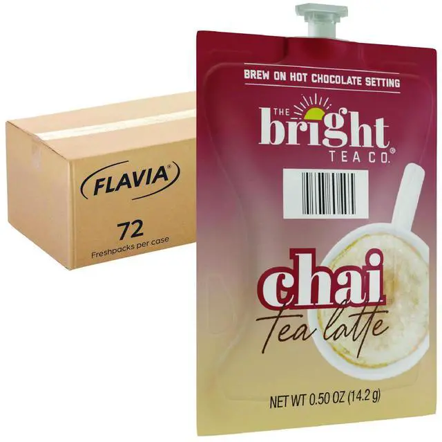 Main image of Flavia 48055 The Bright Tea Co. Chai Tea Latte Freshpack - 72/Carton