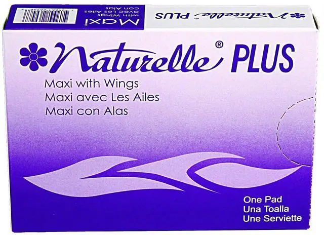 Main image of Naturelle Maxi Pads Plus #4 with Wings 250 Individually Wrapped/Carton 25189973