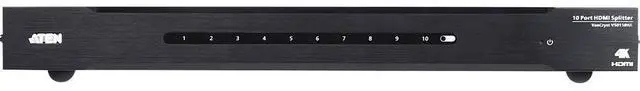 Alt view image 9 of 9 - VanCryst 10-Port 4K HDMI Splitter-TAA Compliant