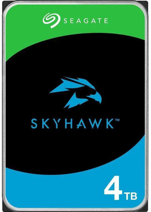 Alt view image 4 of 9 - Seagate SkyHawk 4TB Internal SATA 3.5" Hard Drive, CMR Method ST4000VX016
